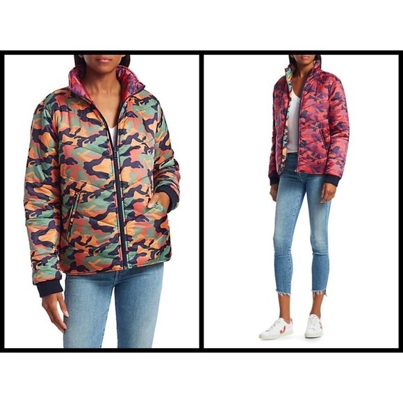 💕MOTHER💕 Two Faced Puffer Jacket Reversible Camo - Picture 7 of 16